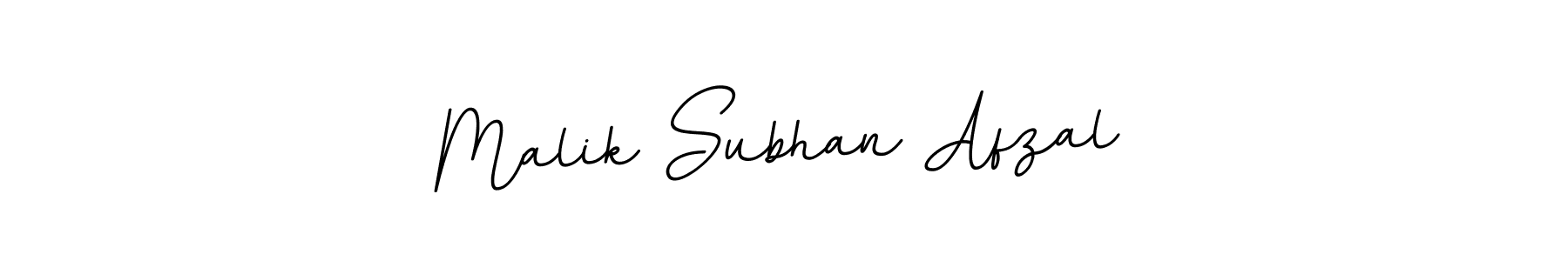 Create a beautiful signature design for name Malik Subhan Afzal. With this signature (BallpointsItalic-DORy9) fonts, you can make a handwritten signature for free. Malik Subhan Afzal signature style 11 images and pictures png