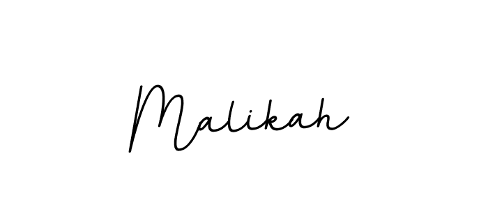 Use a signature maker to create a handwritten signature online. With this signature software, you can design (BallpointsItalic-DORy9) your own signature for name Malikah. Malikah signature style 11 images and pictures png