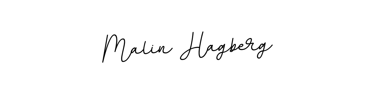 Use a signature maker to create a handwritten signature online. With this signature software, you can design (BallpointsItalic-DORy9) your own signature for name Malin Hagberg. Malin Hagberg signature style 11 images and pictures png