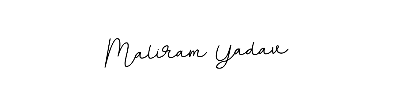 Make a beautiful signature design for name Maliram Yadav. With this signature (BallpointsItalic-DORy9) style, you can create a handwritten signature for free. Maliram Yadav signature style 11 images and pictures png