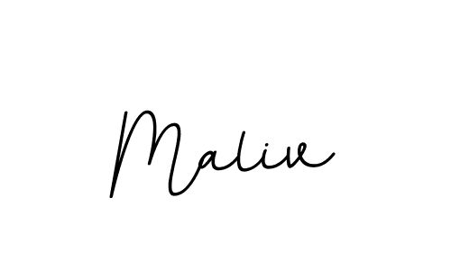 Create a beautiful signature design for name Maliv. With this signature (BallpointsItalic-DORy9) fonts, you can make a handwritten signature for free. Maliv signature style 11 images and pictures png