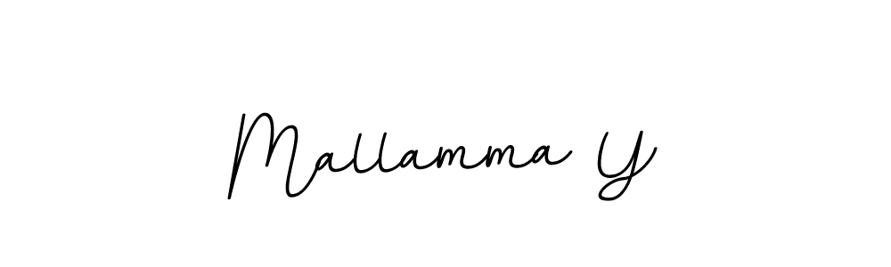 Use a signature maker to create a handwritten signature online. With this signature software, you can design (BallpointsItalic-DORy9) your own signature for name Mallamma Y. Mallamma Y signature style 11 images and pictures png