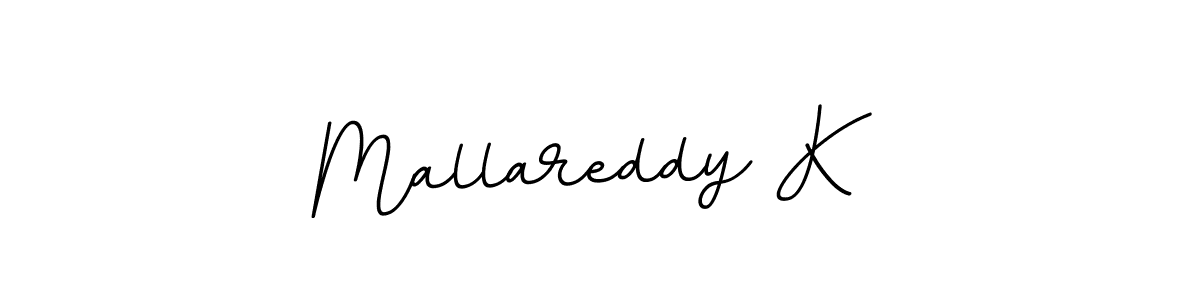 The best way (BallpointsItalic-DORy9) to make a short signature is to pick only two or three words in your name. The name Mallareddy K include a total of six letters. For converting this name. Mallareddy K signature style 11 images and pictures png