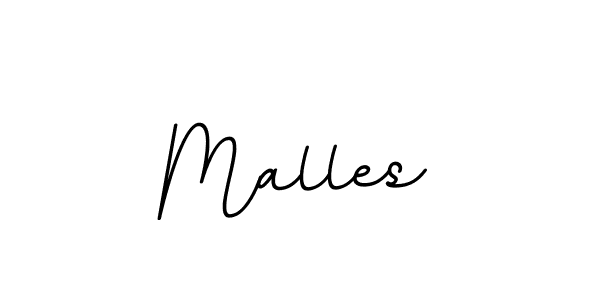 Create a beautiful signature design for name Malles. With this signature (BallpointsItalic-DORy9) fonts, you can make a handwritten signature for free. Malles signature style 11 images and pictures png