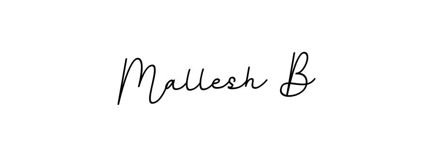 Mallesh B stylish signature style. Best Handwritten Sign (BallpointsItalic-DORy9) for my name. Handwritten Signature Collection Ideas for my name Mallesh B. Mallesh B signature style 11 images and pictures png