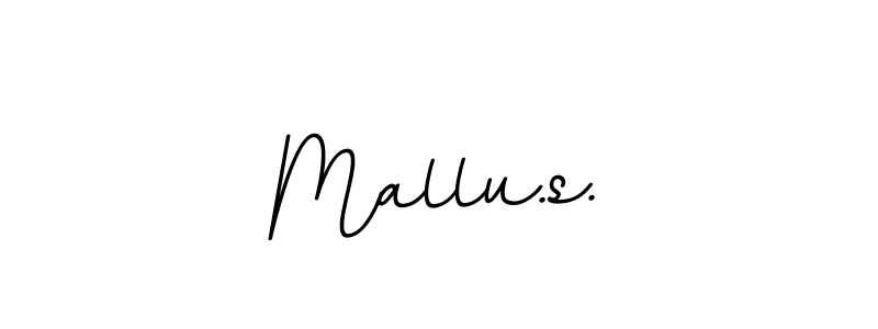 How to make Mallu.s. signature? BallpointsItalic-DORy9 is a professional autograph style. Create handwritten signature for Mallu.s. name. Mallu.s. signature style 11 images and pictures png