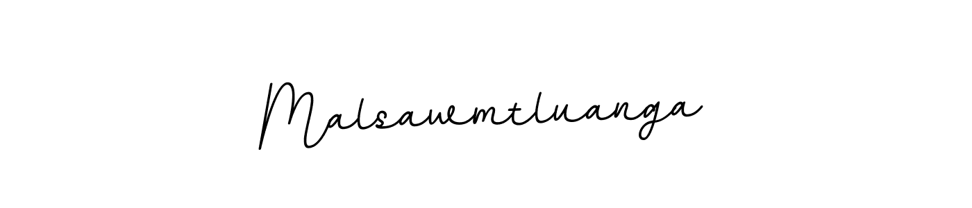Use a signature maker to create a handwritten signature online. With this signature software, you can design (BallpointsItalic-DORy9) your own signature for name Malsawmtluanga. Malsawmtluanga signature style 11 images and pictures png