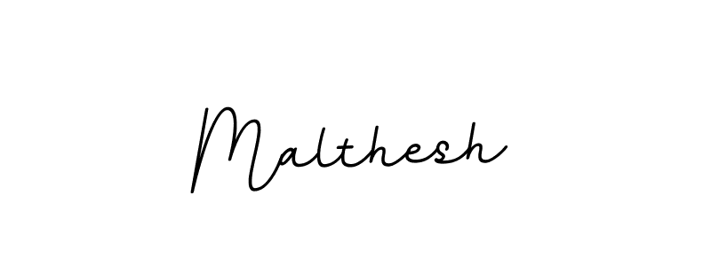 Create a beautiful signature design for name Malthesh. With this signature (BallpointsItalic-DORy9) fonts, you can make a handwritten signature for free. Malthesh signature style 11 images and pictures png