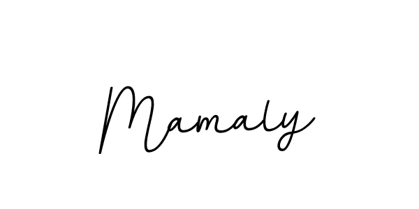 Make a beautiful signature design for name Mamaly. With this signature (BallpointsItalic-DORy9) style, you can create a handwritten signature for free. Mamaly signature style 11 images and pictures png