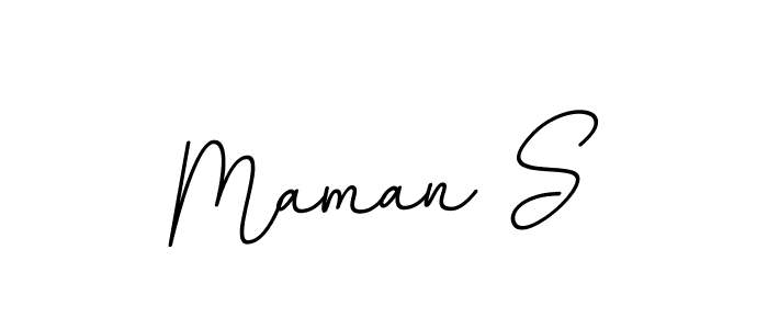 The best way (BallpointsItalic-DORy9) to make a short signature is to pick only two or three words in your name. The name Maman S include a total of six letters. For converting this name. Maman S signature style 11 images and pictures png
