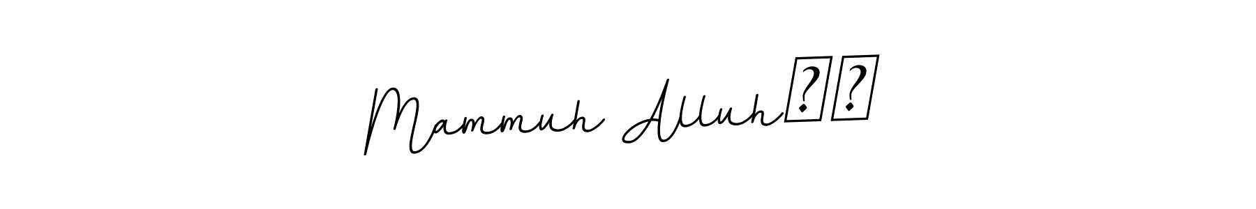 How to make Mammuh Alluh❤️ name signature. Use BallpointsItalic-DORy9 style for creating short signs online. This is the latest handwritten sign. Mammuh Alluh❤️ signature style 11 images and pictures png