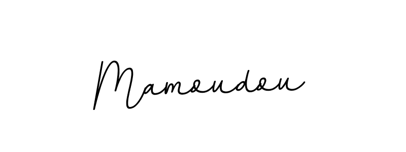 How to make Mamoudou name signature. Use BallpointsItalic-DORy9 style for creating short signs online. This is the latest handwritten sign. Mamoudou signature style 11 images and pictures png