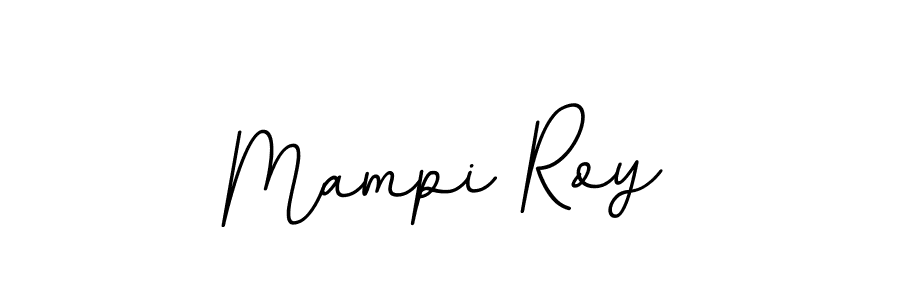 How to make Mampi Roy name signature. Use BallpointsItalic-DORy9 style for creating short signs online. This is the latest handwritten sign. Mampi Roy signature style 11 images and pictures png