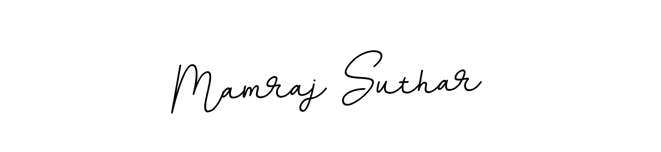 Make a beautiful signature design for name Mamraj Suthar. With this signature (BallpointsItalic-DORy9) style, you can create a handwritten signature for free. Mamraj Suthar signature style 11 images and pictures png