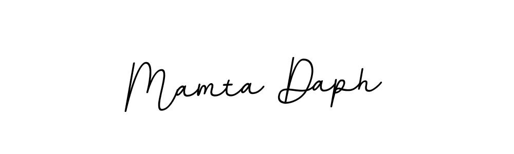 Mamta Daph stylish signature style. Best Handwritten Sign (BallpointsItalic-DORy9) for my name. Handwritten Signature Collection Ideas for my name Mamta Daph. Mamta Daph signature style 11 images and pictures png