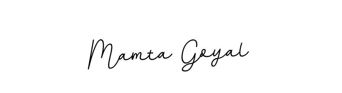 Make a beautiful signature design for name Mamta Goyal. With this signature (BallpointsItalic-DORy9) style, you can create a handwritten signature for free. Mamta Goyal signature style 11 images and pictures png