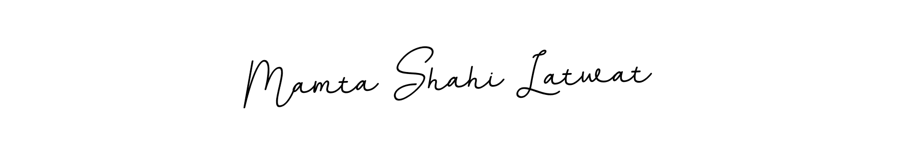 How to make Mamta Shahi Latwat name signature. Use BallpointsItalic-DORy9 style for creating short signs online. This is the latest handwritten sign. Mamta Shahi Latwat signature style 11 images and pictures png
