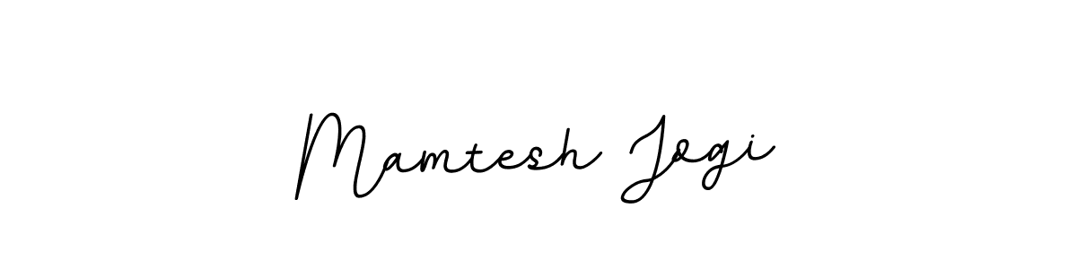How to make Mamtesh Jogi name signature. Use BallpointsItalic-DORy9 style for creating short signs online. This is the latest handwritten sign. Mamtesh Jogi signature style 11 images and pictures png