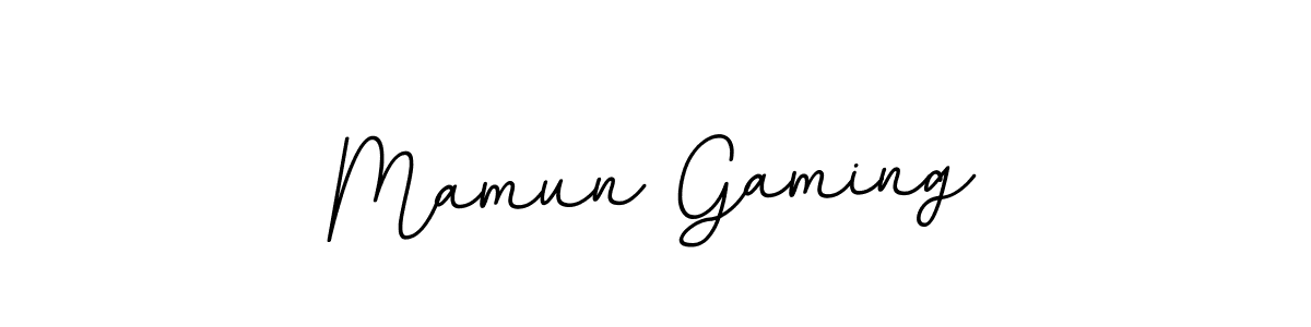 Create a beautiful signature design for name Mamun Gaming. With this signature (BallpointsItalic-DORy9) fonts, you can make a handwritten signature for free. Mamun Gaming signature style 11 images and pictures png