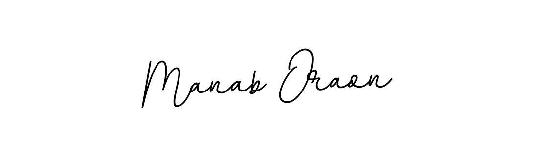 How to make Manab Oraon name signature. Use BallpointsItalic-DORy9 style for creating short signs online. This is the latest handwritten sign. Manab Oraon signature style 11 images and pictures png
