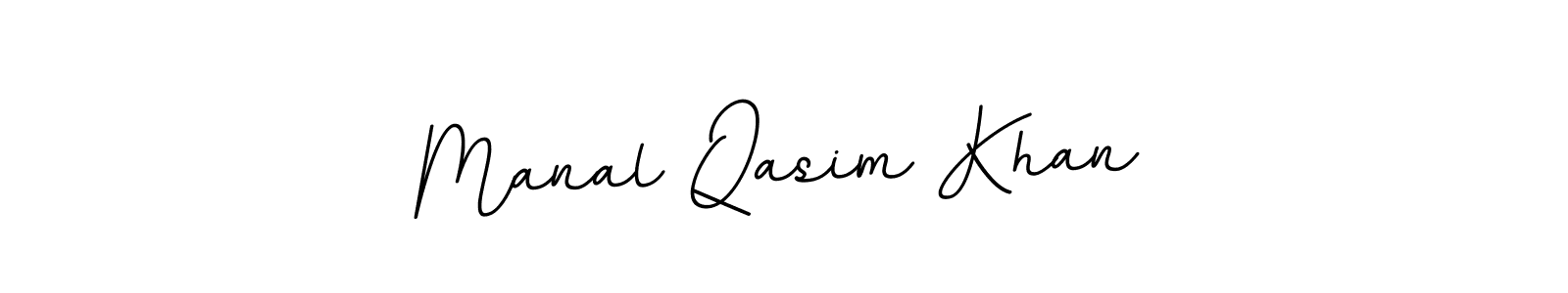 How to make Manal Qasim Khan name signature. Use BallpointsItalic-DORy9 style for creating short signs online. This is the latest handwritten sign. Manal Qasim Khan signature style 11 images and pictures png