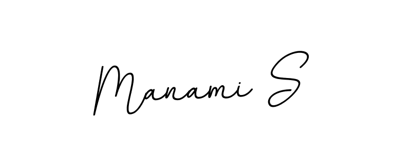 You should practise on your own different ways (BallpointsItalic-DORy9) to write your name (Manami S) in signature. don't let someone else do it for you. Manami S signature style 11 images and pictures png