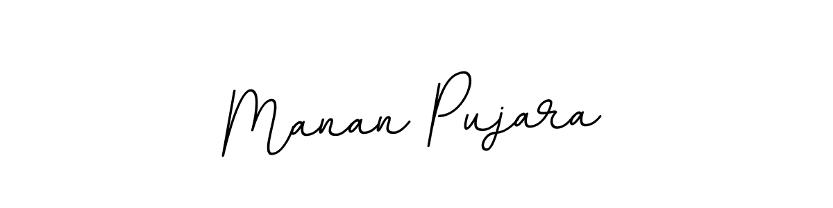 Manan Pujara stylish signature style. Best Handwritten Sign (BallpointsItalic-DORy9) for my name. Handwritten Signature Collection Ideas for my name Manan Pujara. Manan Pujara signature style 11 images and pictures png