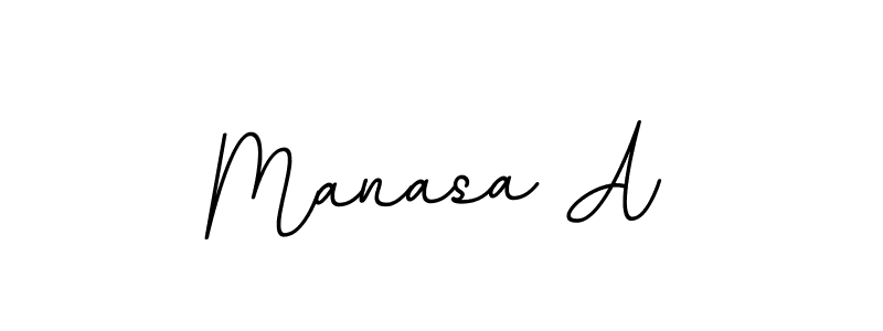 You should practise on your own different ways (BallpointsItalic-DORy9) to write your name (Manasa A) in signature. don't let someone else do it for you. Manasa A signature style 11 images and pictures png