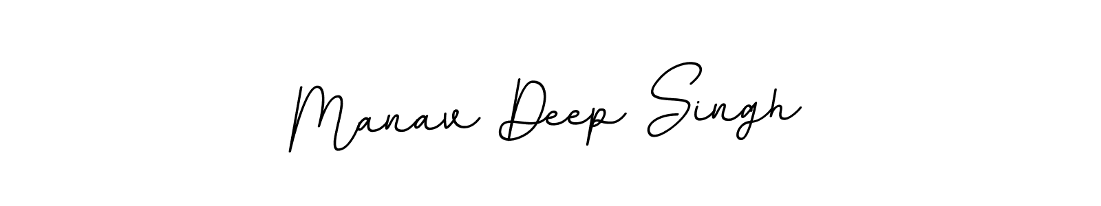 How to make Manav Deep Singh name signature. Use BallpointsItalic-DORy9 style for creating short signs online. This is the latest handwritten sign. Manav Deep Singh signature style 11 images and pictures png