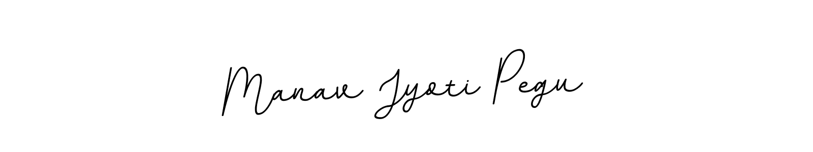 Design your own signature with our free online signature maker. With this signature software, you can create a handwritten (BallpointsItalic-DORy9) signature for name Manav Jyoti Pegu. Manav Jyoti Pegu signature style 11 images and pictures png
