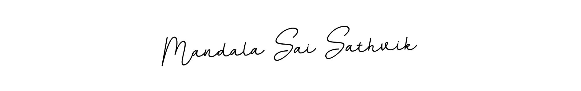 It looks lik you need a new signature style for name Mandala Sai Sathvik. Design unique handwritten (BallpointsItalic-DORy9) signature with our free signature maker in just a few clicks. Mandala Sai Sathvik signature style 11 images and pictures png