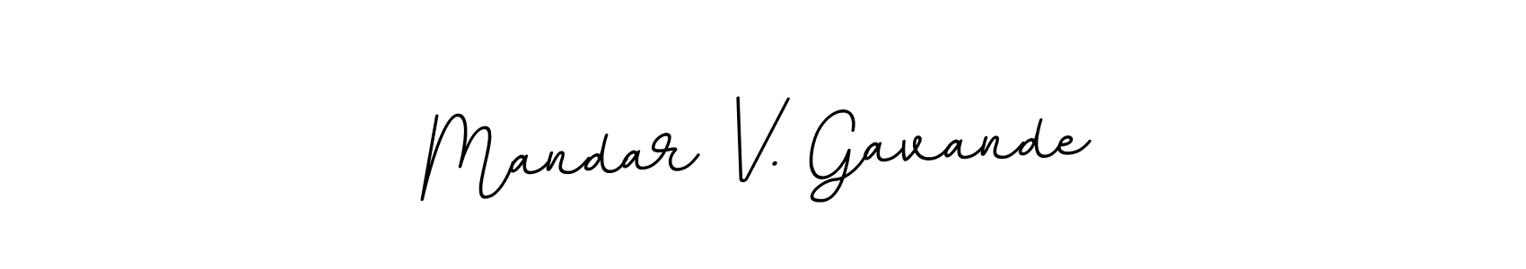 The best way (BallpointsItalic-DORy9) to make a short signature is to pick only two or three words in your name. The name Mandar V. Gavande include a total of six letters. For converting this name. Mandar V. Gavande signature style 11 images and pictures png