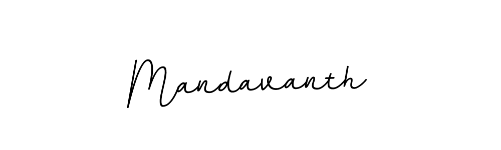 Use a signature maker to create a handwritten signature online. With this signature software, you can design (BallpointsItalic-DORy9) your own signature for name Mandavanth. Mandavanth signature style 11 images and pictures png