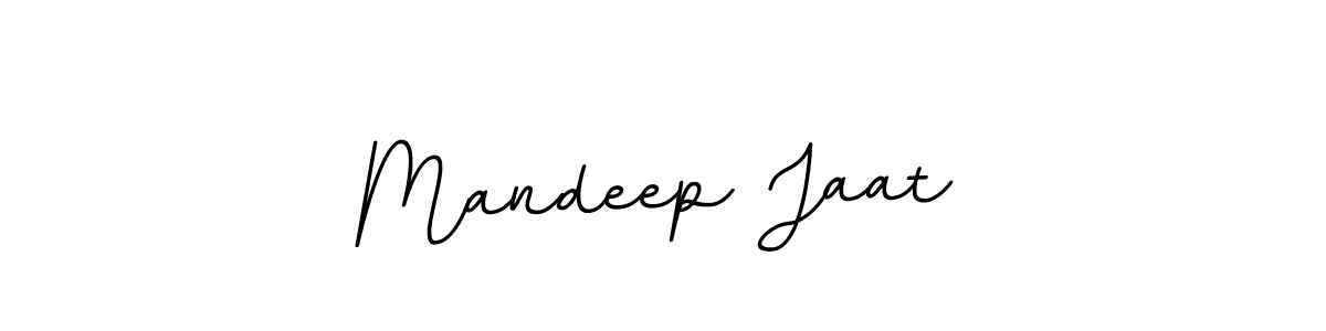 Make a beautiful signature design for name Mandeep Jaat. With this signature (BallpointsItalic-DORy9) style, you can create a handwritten signature for free. Mandeep Jaat signature style 11 images and pictures png