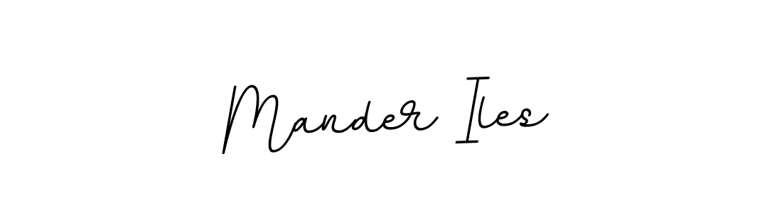 Use a signature maker to create a handwritten signature online. With this signature software, you can design (BallpointsItalic-DORy9) your own signature for name Mander Iles. Mander Iles signature style 11 images and pictures png