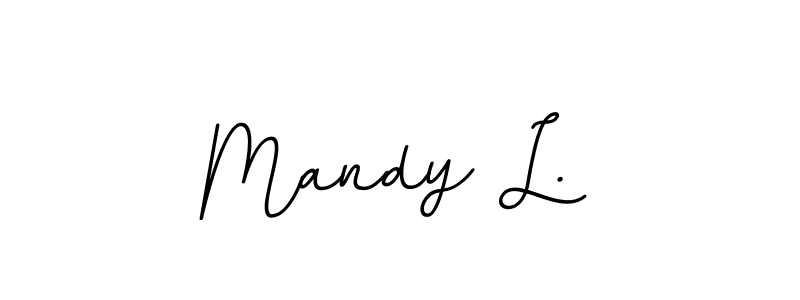 How to Draw Mandy L. signature style? BallpointsItalic-DORy9 is a latest design signature styles for name Mandy L.. Mandy L. signature style 11 images and pictures png