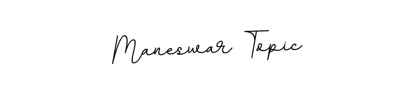 It looks lik you need a new signature style for name Maneswar Topic. Design unique handwritten (BallpointsItalic-DORy9) signature with our free signature maker in just a few clicks. Maneswar Topic signature style 11 images and pictures png
