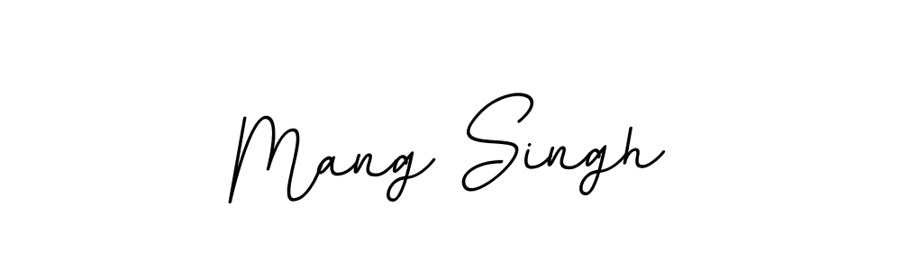 Design your own signature with our free online signature maker. With this signature software, you can create a handwritten (BallpointsItalic-DORy9) signature for name Mang Singh. Mang Singh signature style 11 images and pictures png