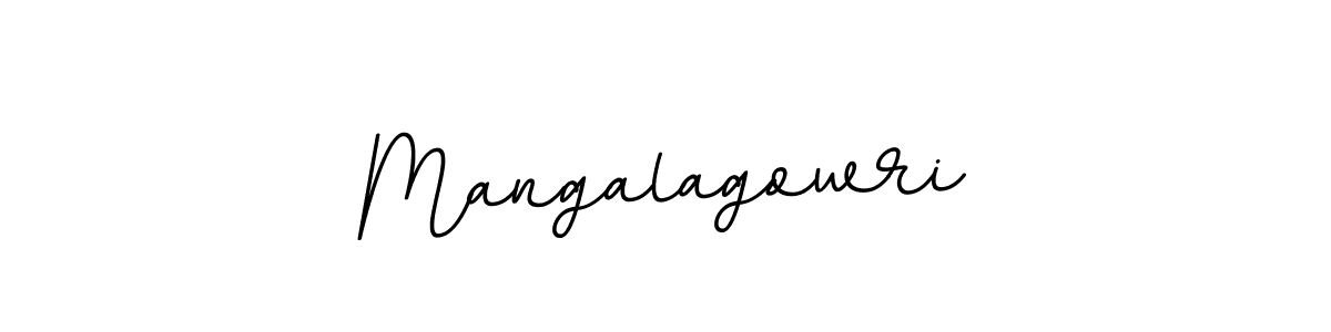 How to make Mangalagowri name signature. Use BallpointsItalic-DORy9 style for creating short signs online. This is the latest handwritten sign. Mangalagowri signature style 11 images and pictures png