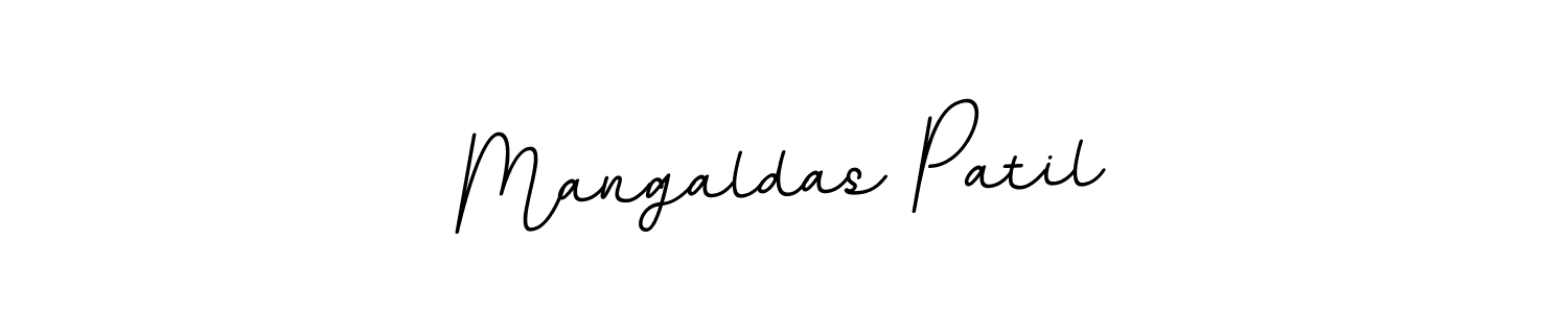 Design your own signature with our free online signature maker. With this signature software, you can create a handwritten (BallpointsItalic-DORy9) signature for name Mangaldas Patil. Mangaldas Patil signature style 11 images and pictures png