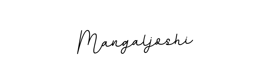 Use a signature maker to create a handwritten signature online. With this signature software, you can design (BallpointsItalic-DORy9) your own signature for name Mangaljoshi. Mangaljoshi signature style 11 images and pictures png