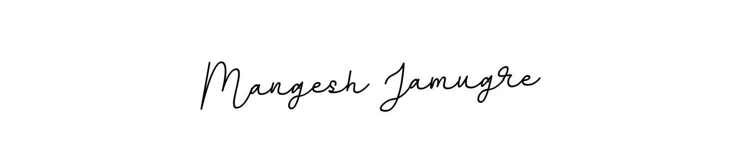 Make a beautiful signature design for name Mangesh Jamugre. With this signature (BallpointsItalic-DORy9) style, you can create a handwritten signature for free. Mangesh Jamugre signature style 11 images and pictures png