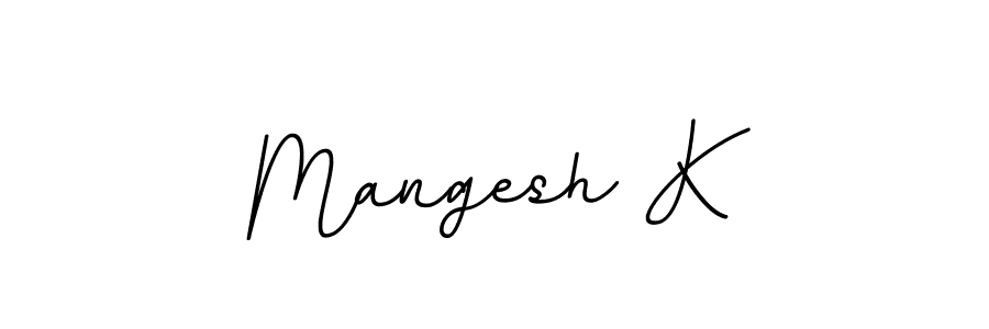 It looks lik you need a new signature style for name Mangesh K. Design unique handwritten (BallpointsItalic-DORy9) signature with our free signature maker in just a few clicks. Mangesh K signature style 11 images and pictures png