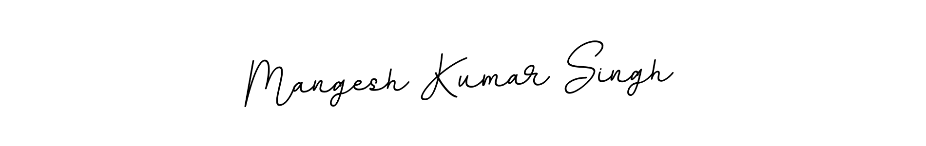 How to make Mangesh Kumar Singh name signature. Use BallpointsItalic-DORy9 style for creating short signs online. This is the latest handwritten sign. Mangesh Kumar Singh signature style 11 images and pictures png