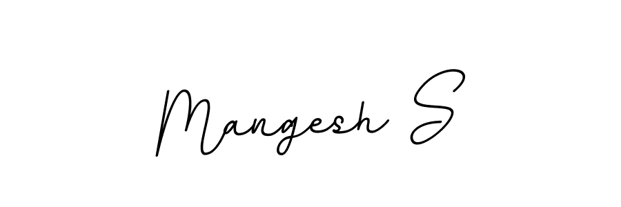 Create a beautiful signature design for name Mangesh S. With this signature (BallpointsItalic-DORy9) fonts, you can make a handwritten signature for free. Mangesh S signature style 11 images and pictures png