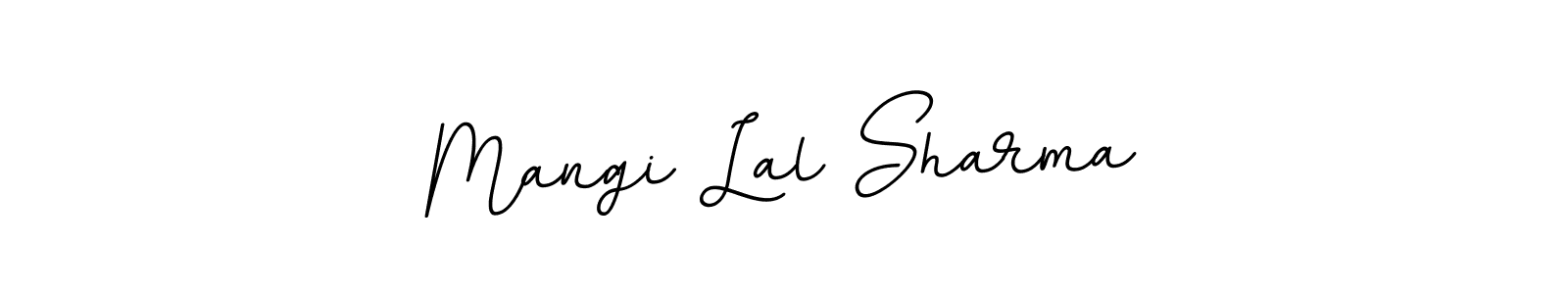 Design your own signature with our free online signature maker. With this signature software, you can create a handwritten (BallpointsItalic-DORy9) signature for name Mangi Lal Sharma. Mangi Lal Sharma signature style 11 images and pictures png