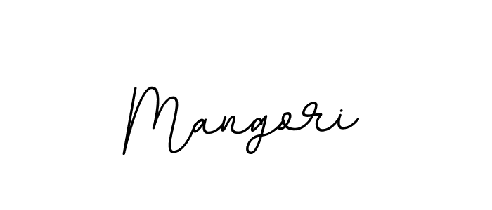 Design your own signature with our free online signature maker. With this signature software, you can create a handwritten (BallpointsItalic-DORy9) signature for name Mangori. Mangori signature style 11 images and pictures png