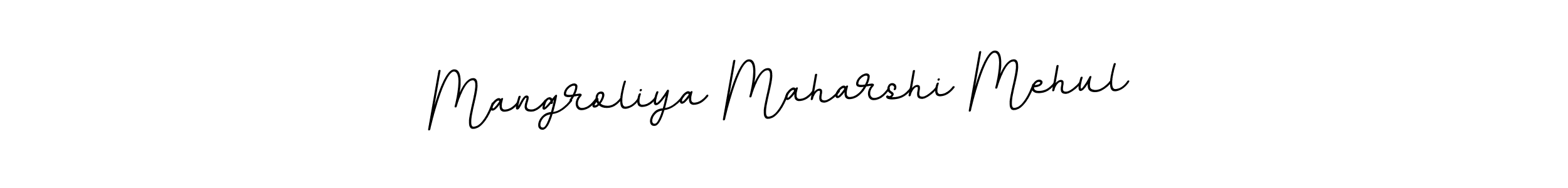 Create a beautiful signature design for name Mangroliya Maharshi Mehul. With this signature (BallpointsItalic-DORy9) fonts, you can make a handwritten signature for free. Mangroliya Maharshi Mehul signature style 11 images and pictures png