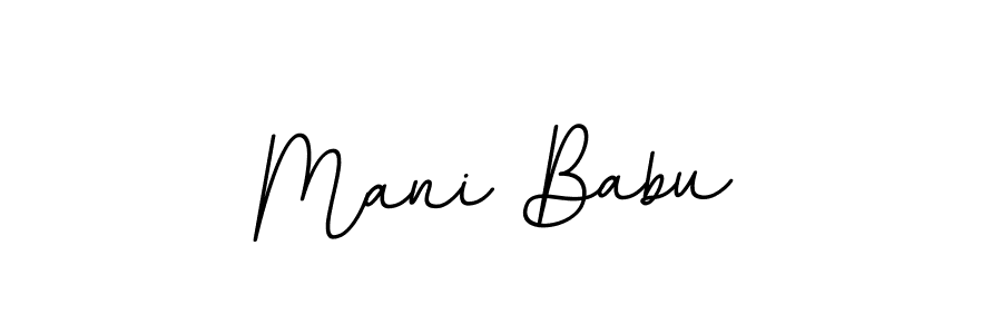 Mani Babu stylish signature style. Best Handwritten Sign (BallpointsItalic-DORy9) for my name. Handwritten Signature Collection Ideas for my name Mani Babu. Mani Babu signature style 11 images and pictures png