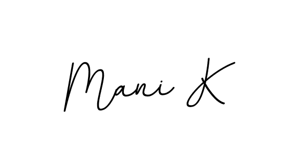 This is the best signature style for the Mani K name. Also you like these signature font (BallpointsItalic-DORy9). Mix name signature. Mani K signature style 11 images and pictures png